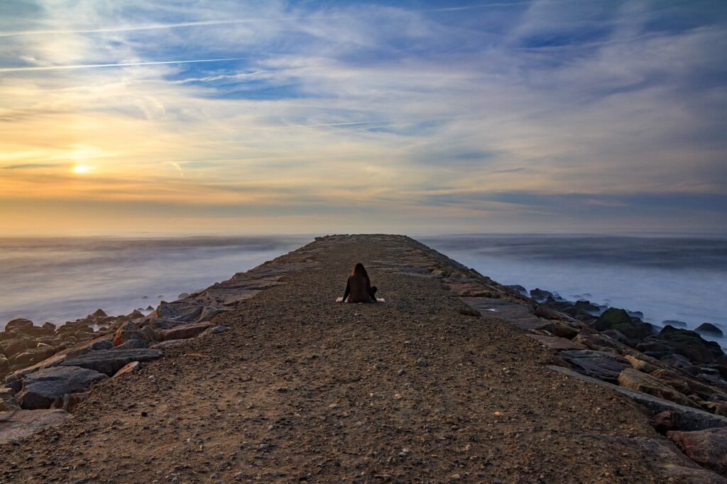 sunset, aveiro, meditation